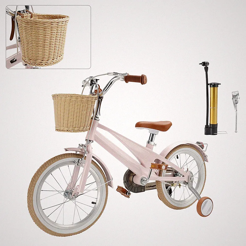 16 inches Kid's Bike Child Bicycle for Ages 7~9 Years Boys and Girls with Basket