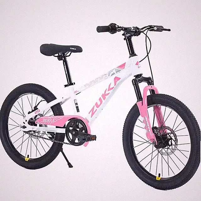 20 In. White and Pink Mountain Bike for Boys and Girls Age 7-Year to 10-Years