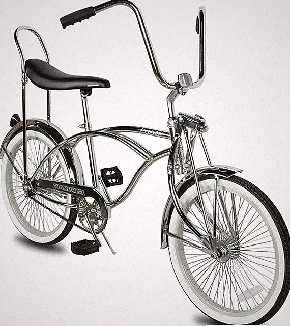 20'' Lowrider Bike Retro Classic Style Chrome Beach Cruiser Bike Springer Fork