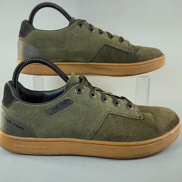 Adidas Five Ten Sleuth Stealth Mens 8 Mountain Bike Sneaker Olive Green Gum Shoe