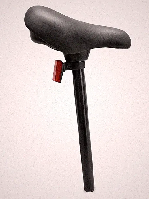 Aifeit Kids Bike Seat Saddle w/ 25.4mm Seatpost & Rear Reflector Black