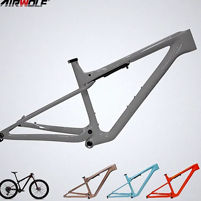 AIRWOLF T1100 Carbon Suspension MTB Frame XC 29ER Boost Cyclocross Bike Fast