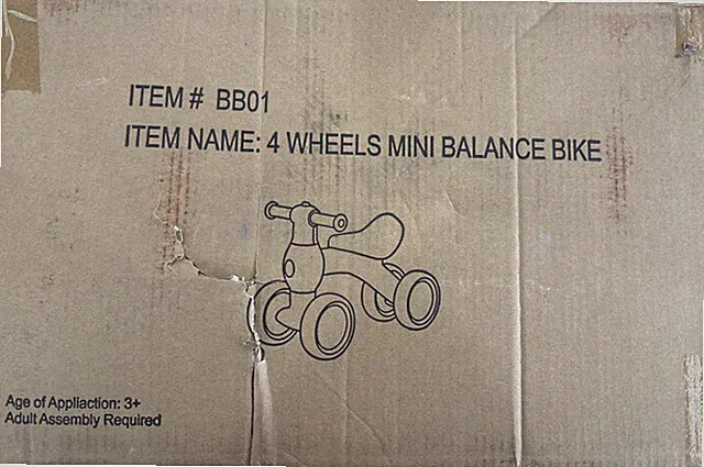 Baby Balance Bike for 1 2 3 Year Old Boys Girls, 4 Wheels Toddler Balance Bike