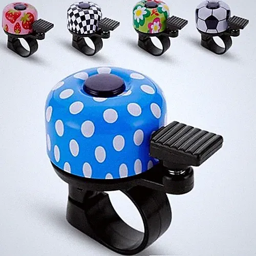 Bike Bell Bicycle Bell Crisp Sound for Adults Kids Boys Girls Blue White Point