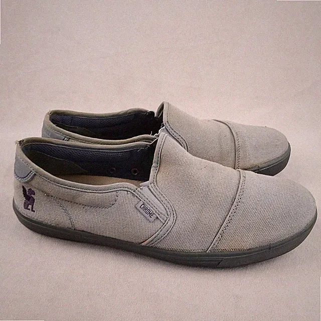 Chrome Industries 8.5 Mens Shoes Canvas Beaters Slip On Commuter Bike FLAWS