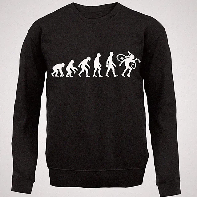 Evolution Of Man Cyclo Cross - Kids Hoodie / Sweater - Bicycle Cycling