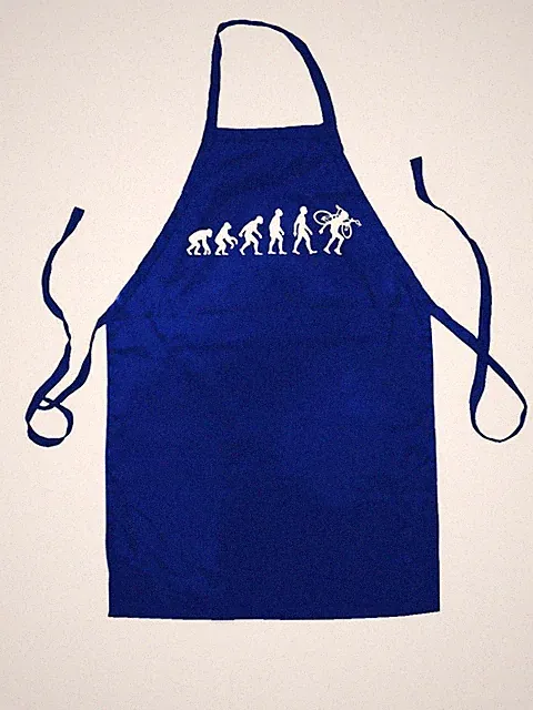 Evolution Of Man Cyclo Cross - Unisex Kids Apron - Bicycle Cycling Cyclocross X