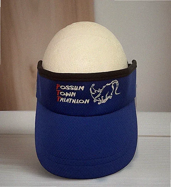 Headsweats POSSUM TOWN TRIATHLON Swim Bike Run Visor Hat Columbus