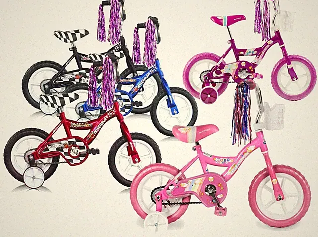 Indoor 12" Foam Tire Kid's Toy Bicycle for 2-4 Years Old Boys' and Girls' Bike
