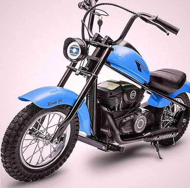 Kids 24V 250W Electric Dirt Bike, LED Motorcycle for Boys & Girls 10 Miles