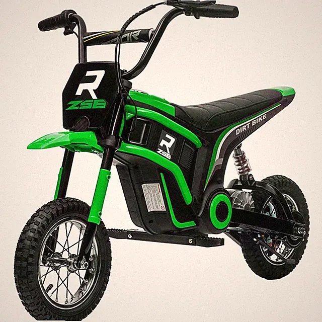 Kids Boys Girls 24V Electric Dirt Bike Battery Powered Motorcycle Green