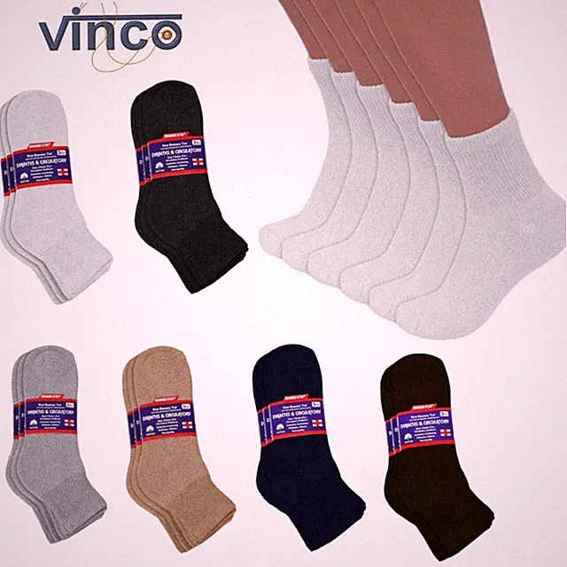 Men Diabetic Ankle Quarter Socks Wholesale Bulk Lots Health Circulatory 9-15