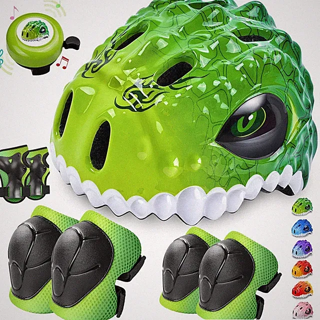 Safuty1st Toddler/Kids Bike Helmet Set Small: 18.9"-21.2"/48-54cm, Green-Set