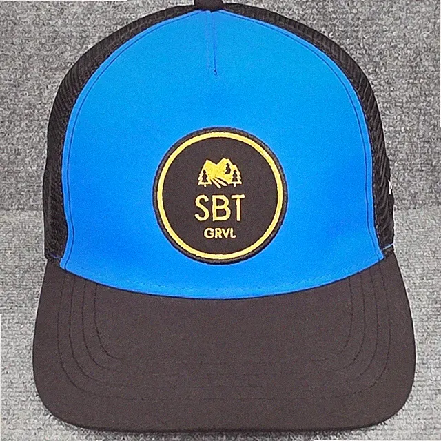 SBT GRVL Hat Cap BOCO Snap Back Blue Cycling Gravel Bike Performance Race Mens