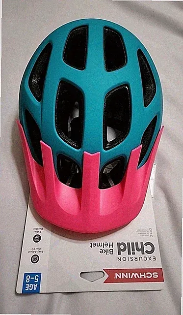 Schwinn Excursion Kid's Bike Helmet, Girls Ages 5-8, Aqua & Pink
