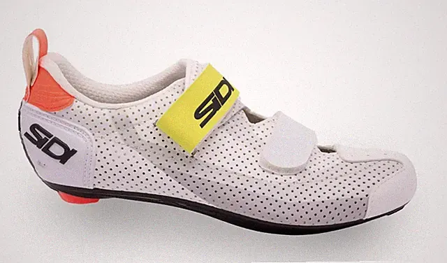 SIDI T-5 AIR TRIATHLON CYCLING SHOES – GREY / WHITE – CARBON SOLE RACING