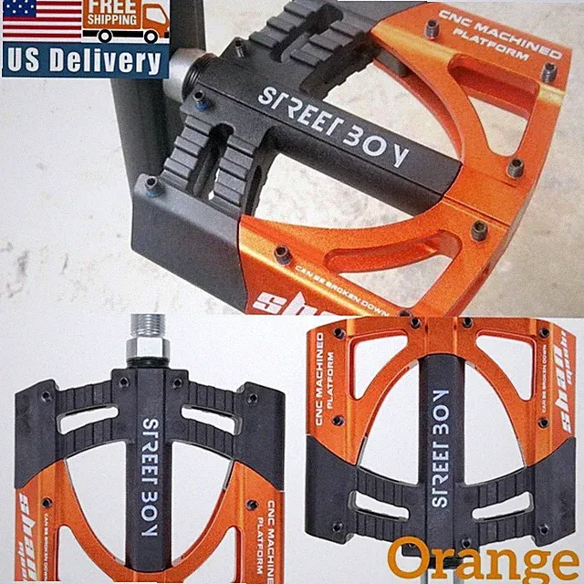 Street Boy 3 Bearing MTB Racing Bicycle Pedal 9/16" Road Bike Pedals Aluminum
