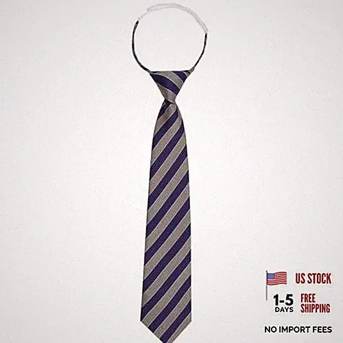 Ties for Women, Pre-tied Skinny Girls/Boys Striped Tie Short Neckties for Blue