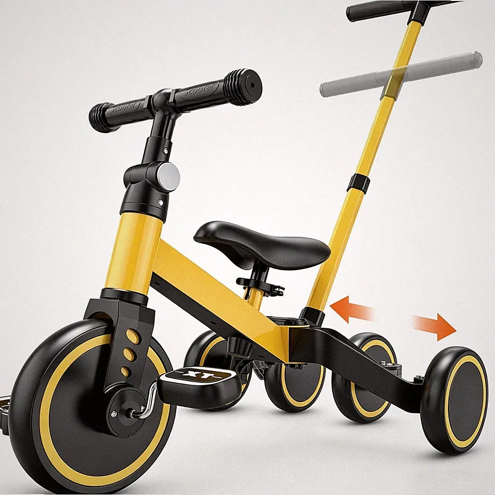 TNTANTS 4 in 1 Toddler Bike, Kids Tricycle for 1-5 Years Old, Toddler Tricycle