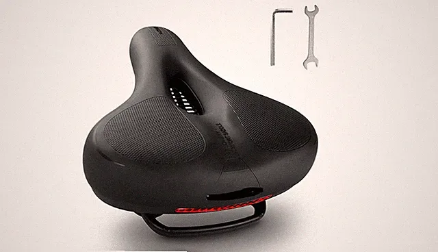 Wide Bike Seat Cushion Memory Foam Comfort Saddle Waterproof Universal